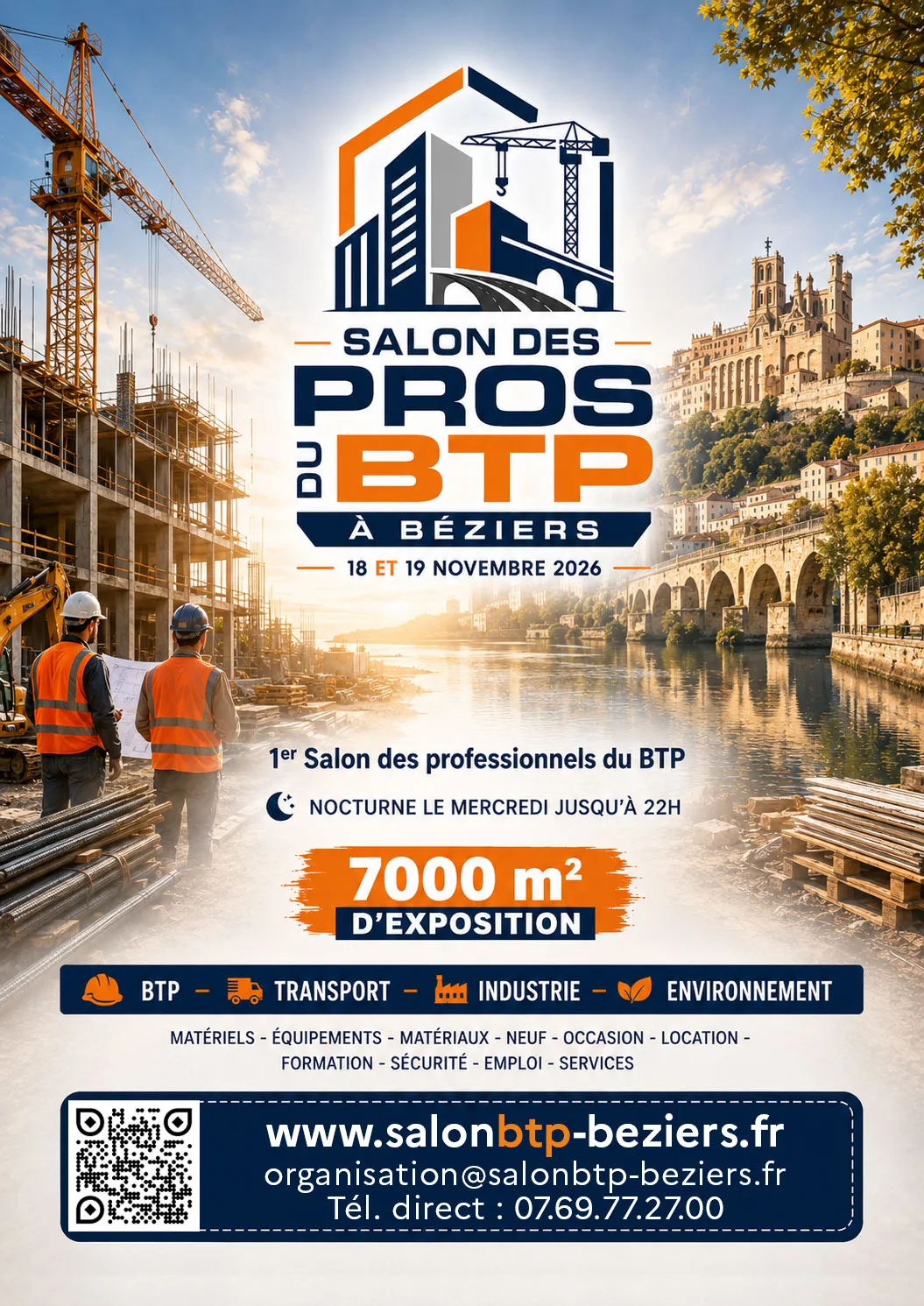Affiche du Salon des Pros du BTP à Béziers 2026